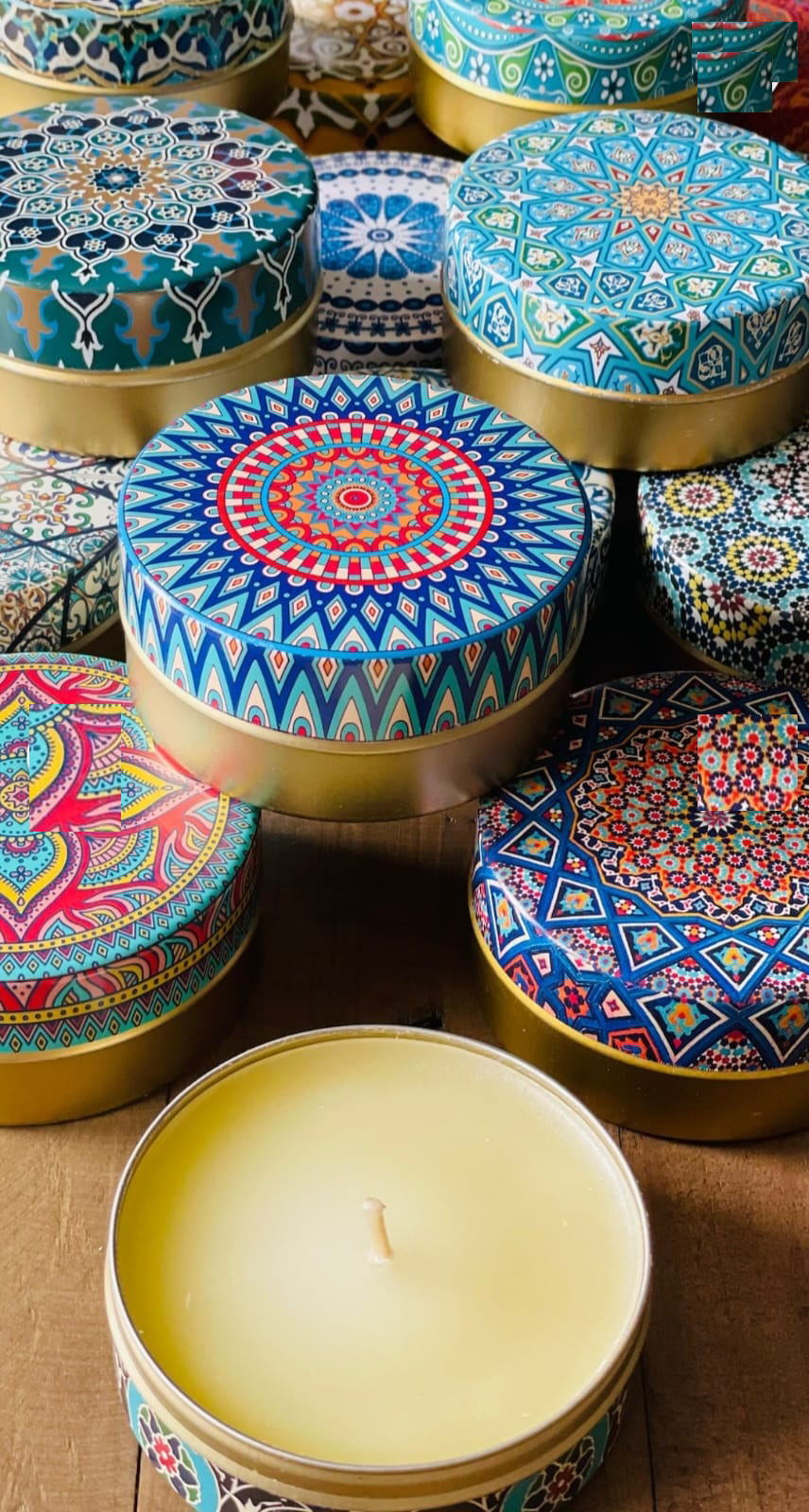 65X25 mm Metal Mum Kutusu